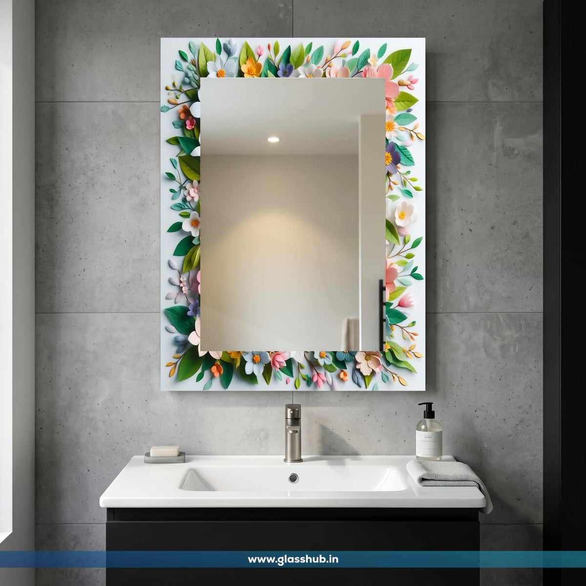 Modern Rectangular Mirror for Bathroom, Washroom & Dressing Area