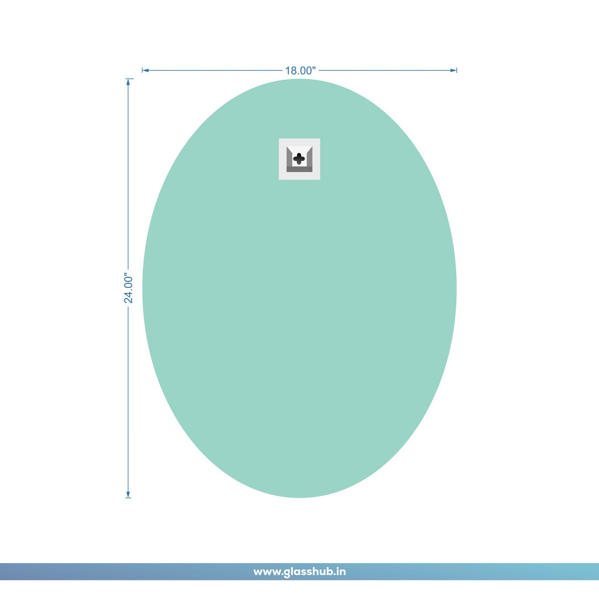Frameless Oval Bathroom Mirror – Graceful, Classic & Modern