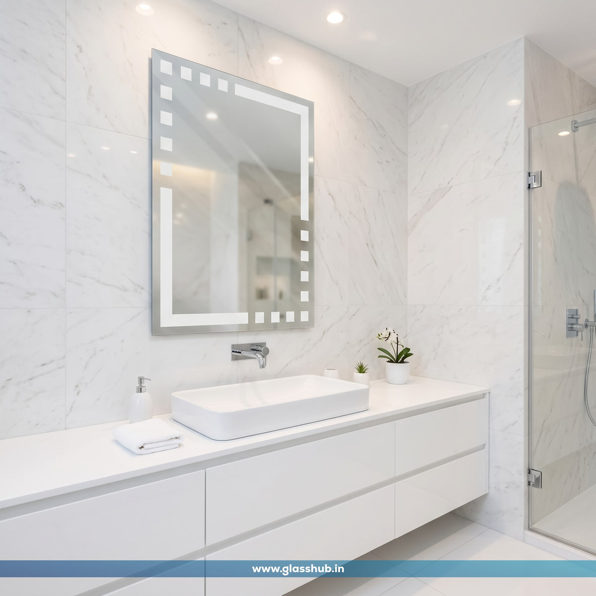 LED Style Bathroom Vanity Mirror – Modern Decorative Wall Mirror